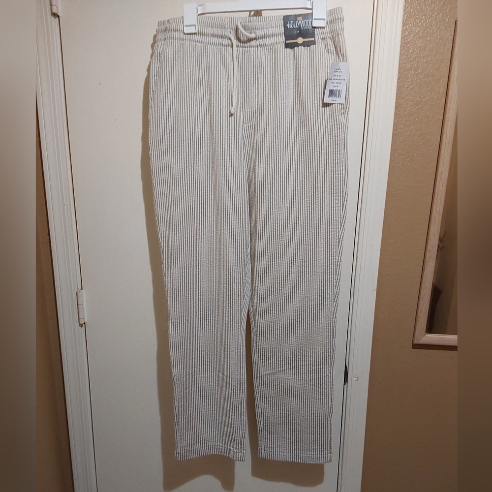 🌺 NWT Hollywood (The Jean People) Stretch Seersucker Pants